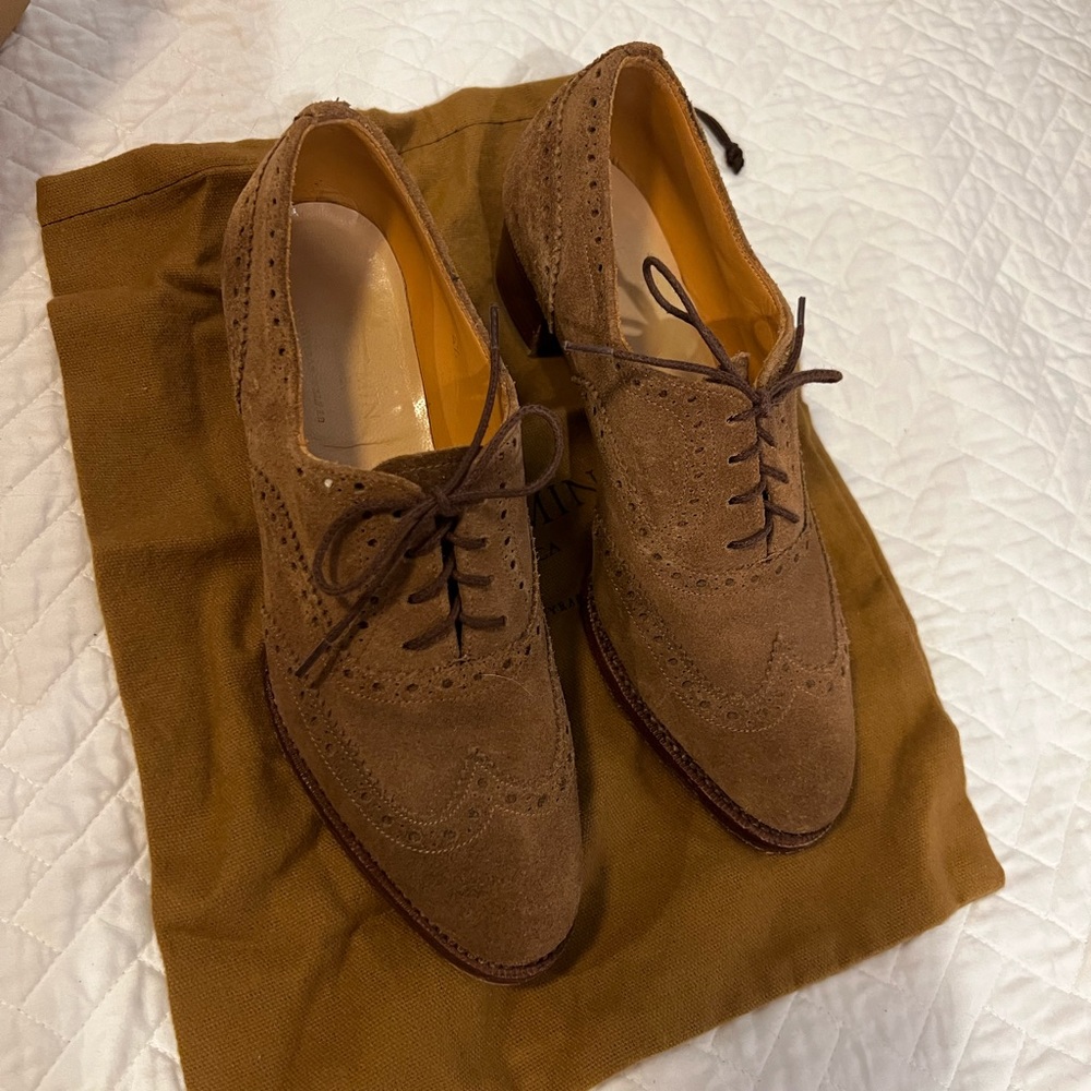 Meermin Mallorca - top grade Italian reverse calf suede - perfect Oxford.